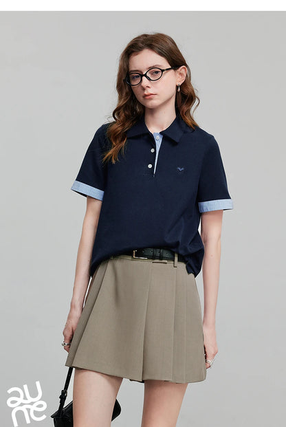 TOYOUTH Women Short Sleeve T shirt 2025 Spring New Tops 8521007