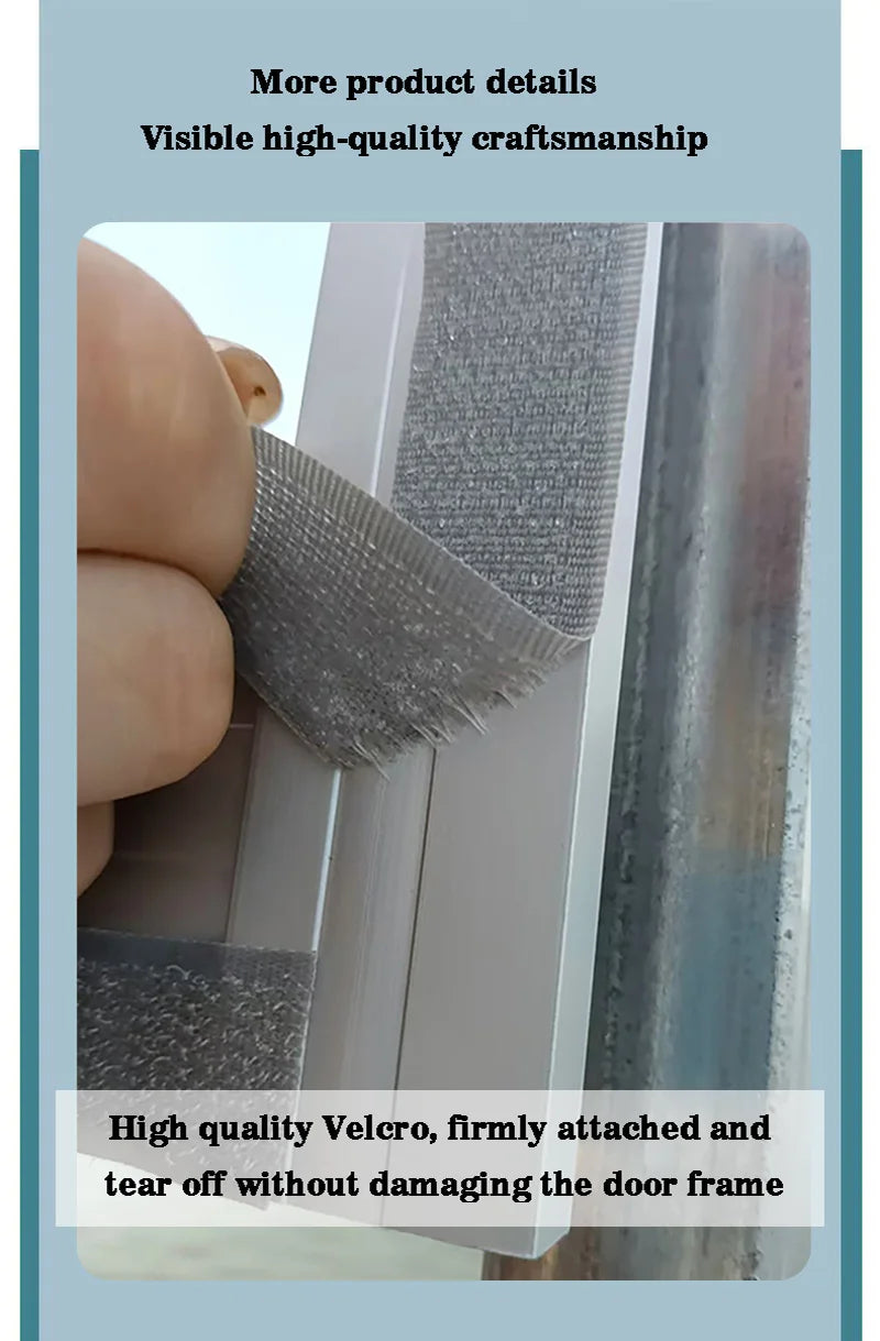 Gray magnetic cotton door curtain, thickened, warm, windproof, partition curtain, soundproof, cold proof, blackout curtain