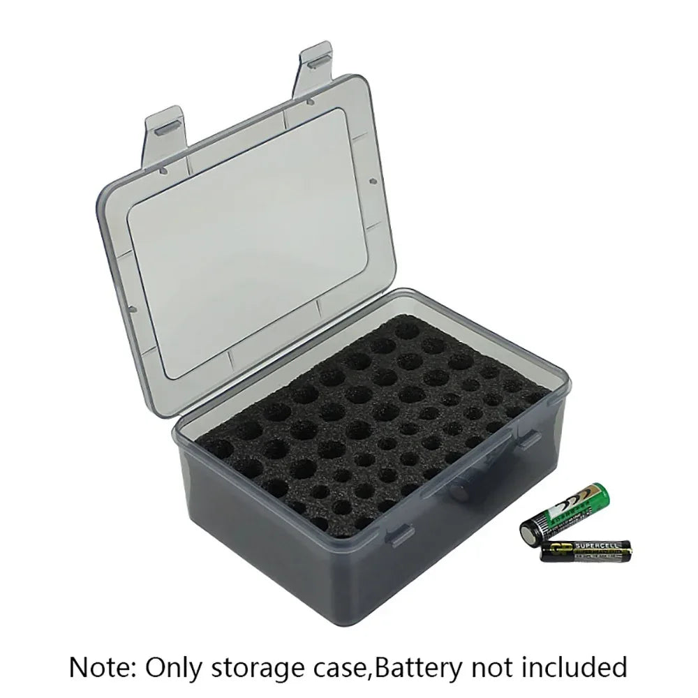 Battery Storage Organizer Holder Holds AA AAA Batteries Container Home Battery Storage Box Case Battery Organization Dispenser