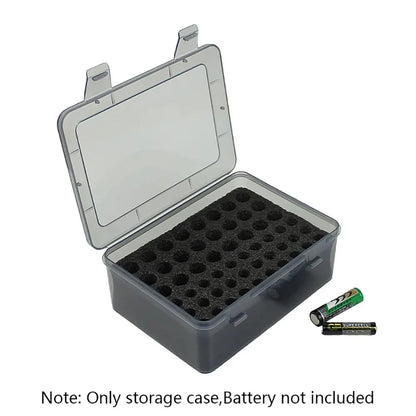 Battery Storage Organizer Holder Holds AA AAA Batteries Container Home Battery Storage Box Case Battery Organization Dispenser