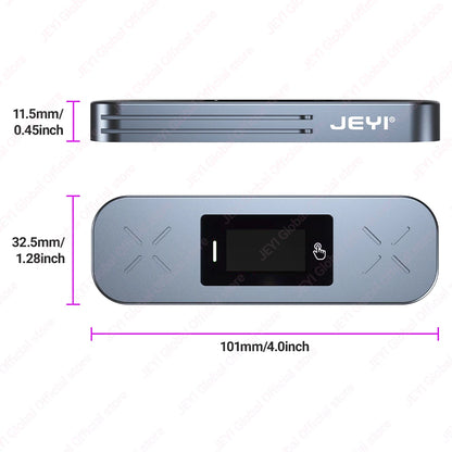 JEYI Visual Smart M.2 NVMe NGFF SSD Enclosure, Supports 5s Write Protection, 3s Re-connect, USB 3.2 Gen2 10Gbps, UASP Trim