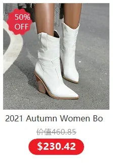Winter Women Boots Christmas Ankle Boots High Heels Ladies Shoes Femme Warm Short Boots Red Black Shoes  Size 35-43