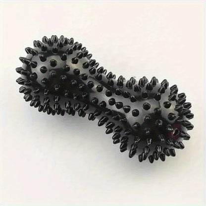 Peanut-shaped yoga massage ball for deep tissue massage. It relaxes muscles in the shoulders, neck and back and relieves neck tension. It is an essential fitness accessory for yoga.