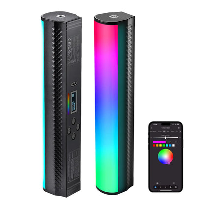 NEEWER RGB Light Wand with APP Control Magnetic Handheld Photography Video Light Stick Dimmable CRI95+ Full Color LED Tube Bar