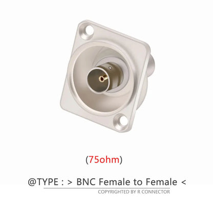 1pc BNC Female Socket Adapter Panel Mount Chassis Connector D-type Soldering free 50ohm/75ohm Audio&Video Jack