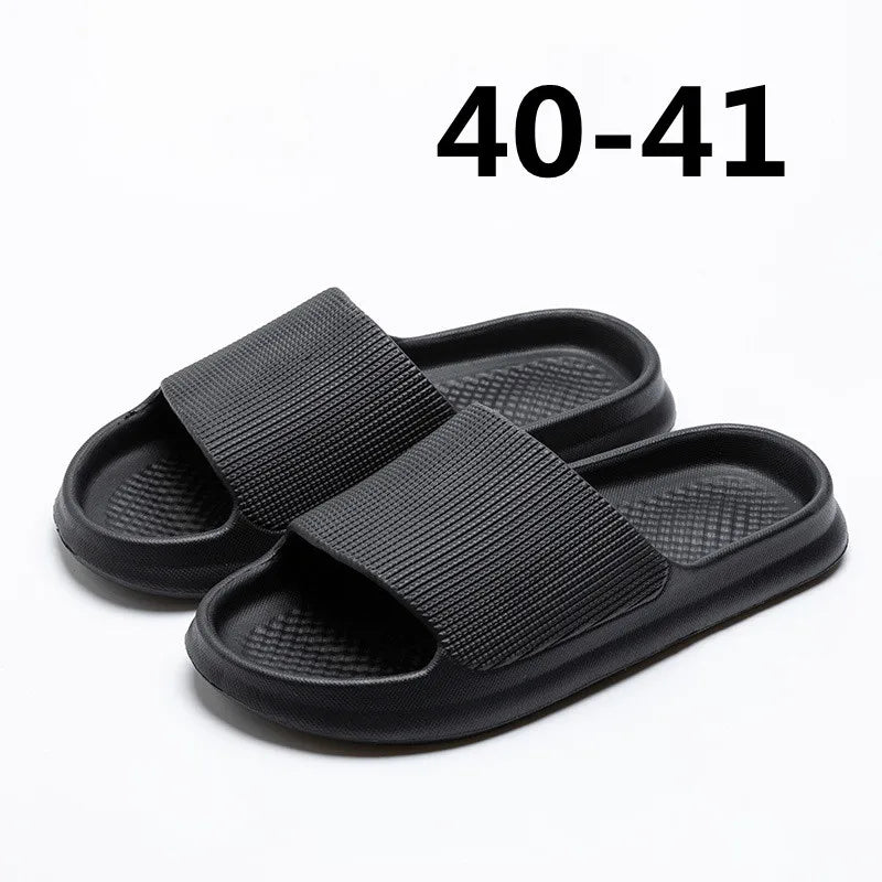 Youpin Thick Platform Women Bathroom Home Slippers Cloud Slippers Soft Sole EVA Indoor Slides Sandals Summer Non-slip Mi