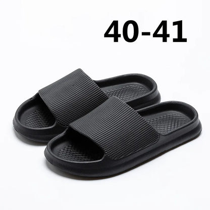 Youpin Thick Platform Women Bathroom Home Slippers Cloud Slippers Soft Sole EVA Indoor Slides Sandals Summer Non-slip Mi