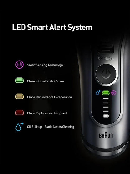 Braun Electric Shaver S9 Reciprocating Razor Rechargeable Men's Shaving Machine Wet Dry Double Use Floating Head Hair Cutting Ma