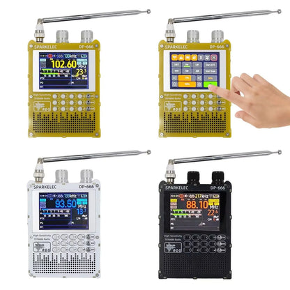 DP-666 TEF6686 Radio High Sensitivity FM AM Short Wave 2.8inch IPS Touch LCD Screen 5000mAh FM LW MW SW Full Band DSP Radio