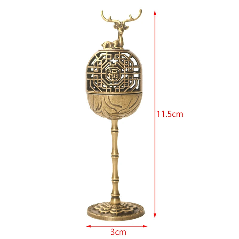 Magpie Hollow Lamp Sandalwood Fragrance Censer Smoking Backflow Incense Holder Tea House Ornaments Study Room Home Decor