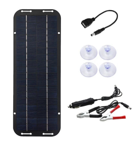 60W 12V Solar Car Battery Charger High Efficiency IP65 Waterproof Solar Panel with Reverse Protection for Caravan Boat Battery