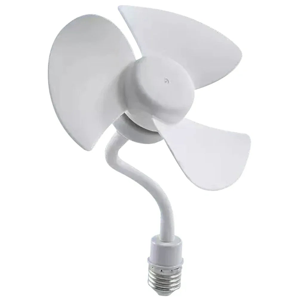 LED Mini Ceiling Fan E27 Base/USB Modern LED Ceiling Fan Hose Extender Indoor Ceiling Fan Light for Bedroom Living Room