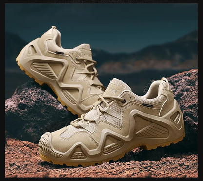 Men Sneakers 2025 Autumn New Outdoor Hiking Shoes Retro Platform Non-slip Casual Sneakers Lace-up Climbing Shoes Sports Shoes