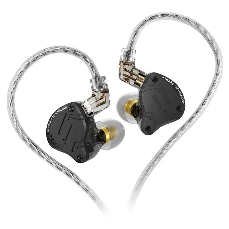 KZ ZS10 Pro X Wired Earphones HIFI Stereo Bass Muisc Sport Headphones Monitor Stage Live Metal Earbuds Gaming Headset PK ZSN PRO