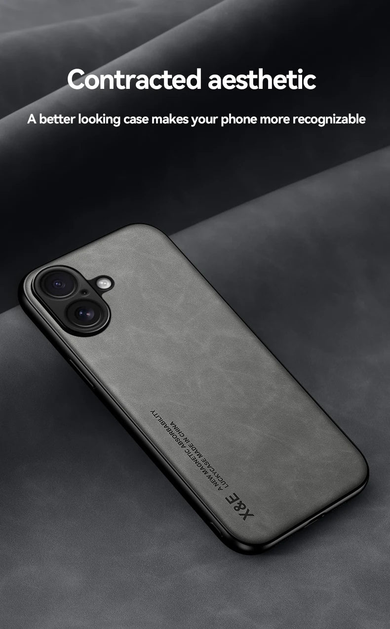 Shockproof Case for iPhone 17 Pro Max 17 Air Protective Cover Magnetic Car Holder Phone Coque Fundas For iPhone 16 Pro 16E