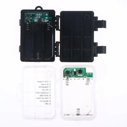 1 Set 3 Sections AA Battery Holder 3V No.5 Waterproof And Dustproof Battery Cartridge With Timing Function