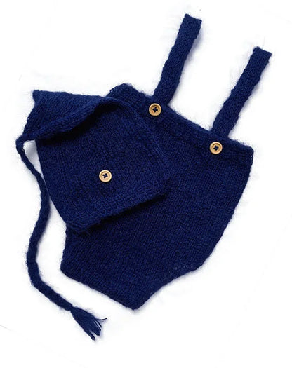 2pcs/set  Crochet Newborn Outfit  Newborn Photography Props Knitted Wool Hat Clothing Costume  Shooting  Bebes Accesorios
