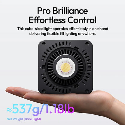 Ulanzi C60 60W RGB COB Light 2500-6500K Bi-Color Video Light For Photography Studio Shooting Outdoor Camping Lighting Vlog