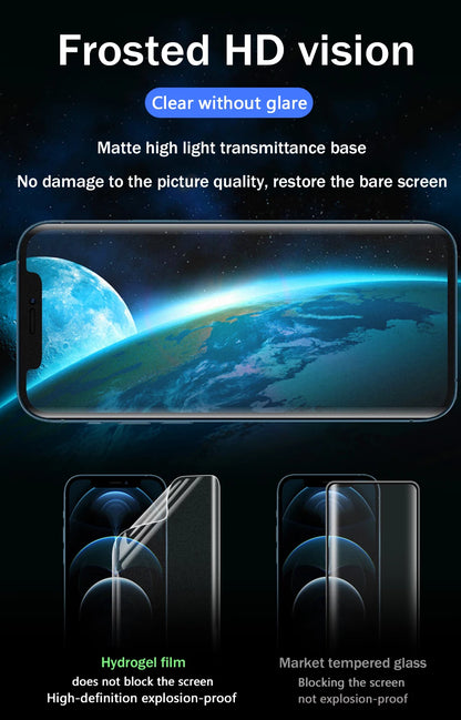 3Pcs Matte Hydrogel Film for IPhone 14 11 12 13 Pro Max Mini Screen Protector for IPhone XS MAX X XR 15 16 7 8 Plus SE Not Glass