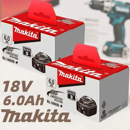 100% Original Makita 18V Battery 18V 6Ah Replacement Battery for Makita BL1860B BL1850 BL1840 BL1830 Li-ion Power Tool Battery