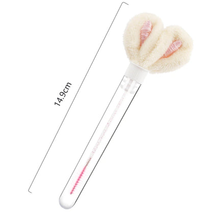 10pcs Tube Eyelash Brush Lash Extension Makeup Brushes Eyebrow Comb Rabbit Ears Designer False Eyelashes Microbrush Beauty Tool