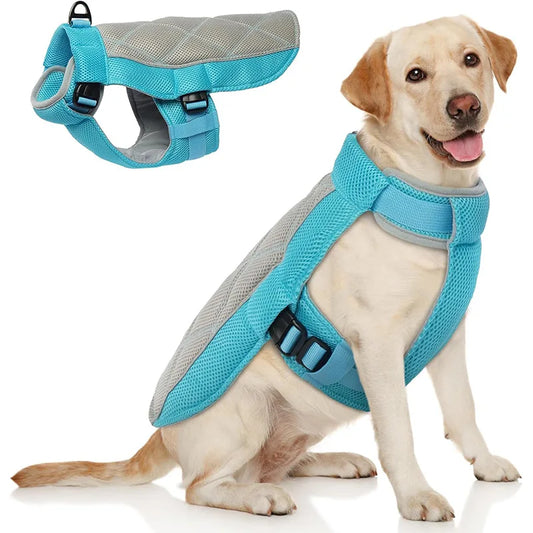 Cooling Vest - Breathable Dog Vest for Hot Summer Days - Adjustable & Lightweight Cooling Jacket with Reflective Strips