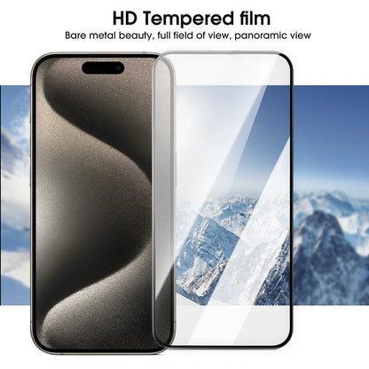 1-4Pack Tempered Glass Screen Protector For iPhone 15 Pro Max 15Pro 15Plus Anti-scratch Protective Film with Easy Install Kit