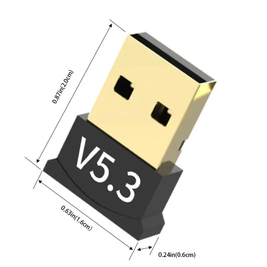 USB 5.3 Bluetooth Adapter Desktop Computer Drive Free Bluetooth Adapter Not Applicable to All iOS System Devices by PDG ibma