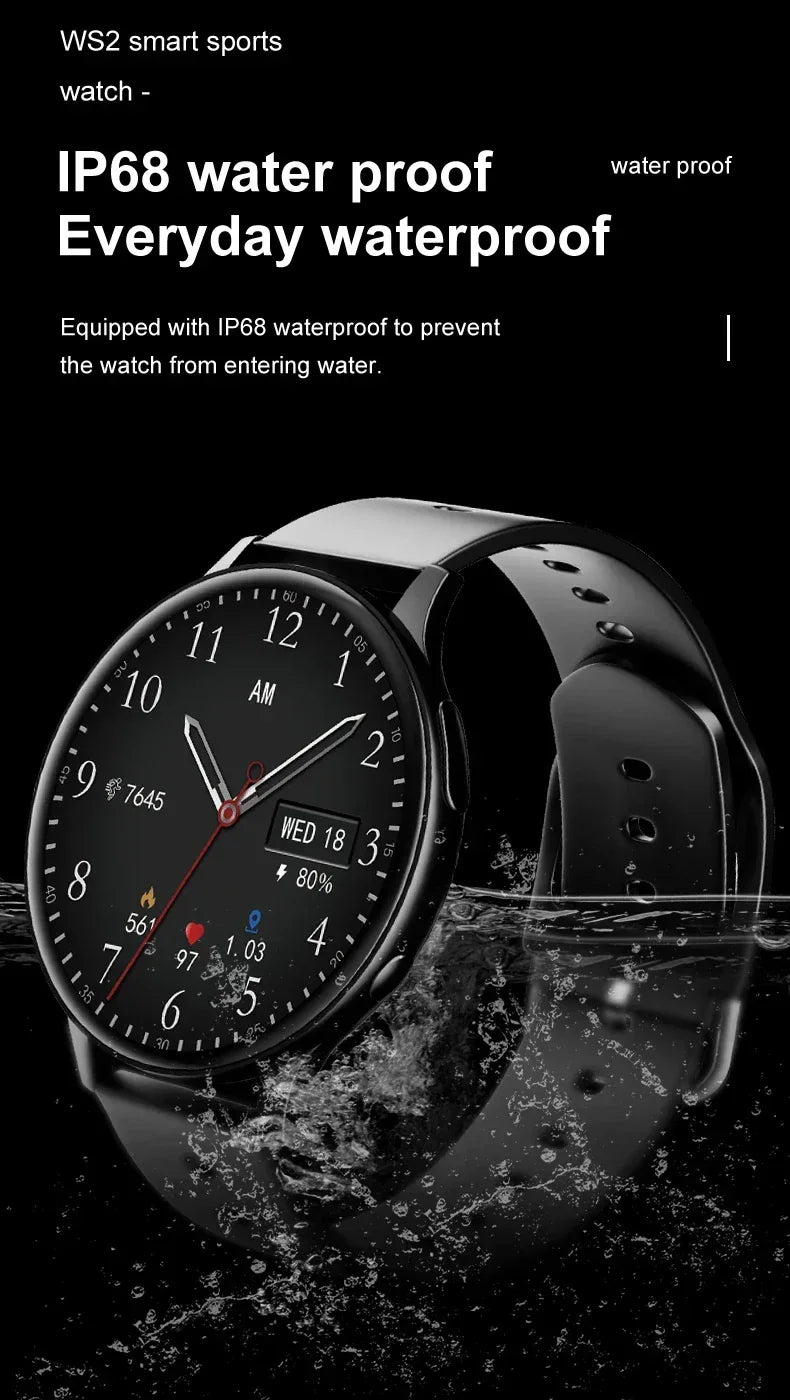 2025 Men Bluetooth Call SmartWatch Heart Rate Blood Pressure Monitor Smartwatch IP67 Waterproof Women Smartwatch For Android IOS