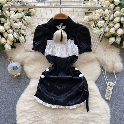 Woman Plus Size Sexy V-Neck Strap Dress Lace Trim Slim Short Dress Women Fashion Comfortable Dress Party Hotsweet
