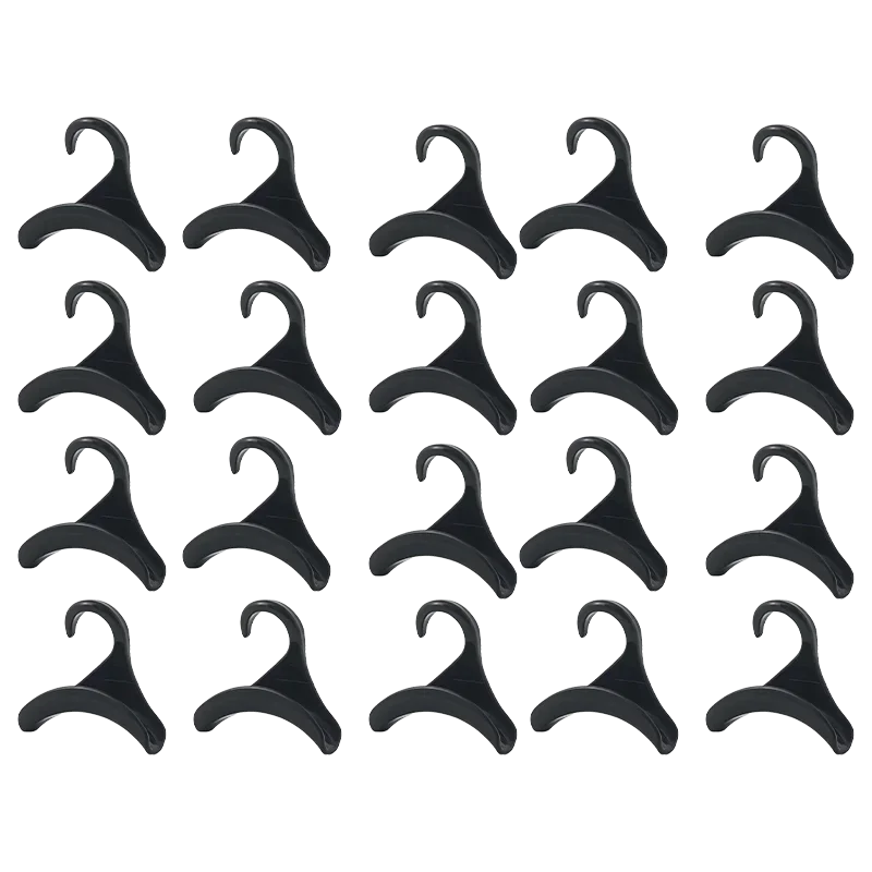 3-20pcs Widen Plastics Hanger Connection Hook Stackable Space Saving Storage Multifunctional Bag and Hat Hanging Rack