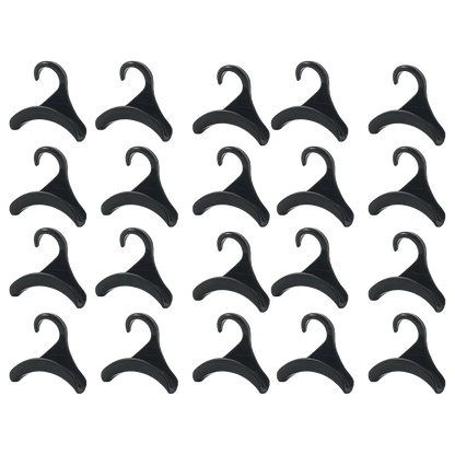 3-20pcs Widen Plastics Hanger Connection Hook Stackable Space Saving Storage Multifunctional Bag and Hat Hanging Rack