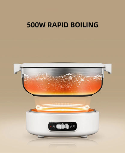Kitchen Fast Heating Cooker Durable Portable Foldable Multi Cooker Split Stainless Steel Electric Pot