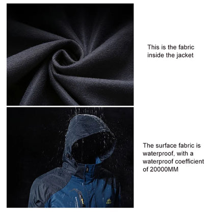 Veste de randonnée d'automne pour homme, imperméable et légère, avec capuche amovible, idéale pour le trekking, le camping et les activités de plein air. Vêtements de sport décontractés.