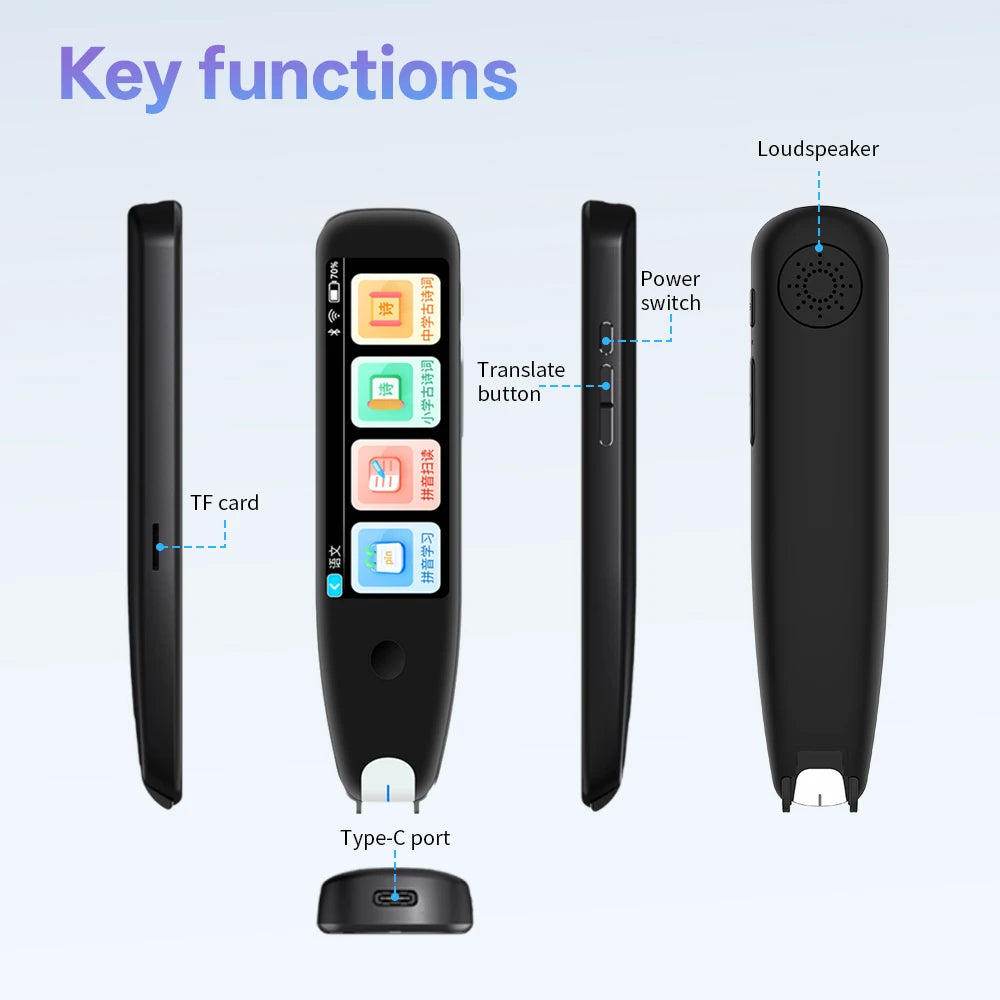 MSAI S10 Smart Scan Translator Pen Offline Extract 21 Languages Photo Translate 134 Voice Translation Dictionary Recorder ﻿
