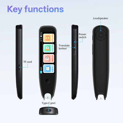 MSAI S10 Smart Scan Translator Pen Offline Extract 21 Languages Photo Translate 134 Voice Translation Dictionary Recorder ﻿