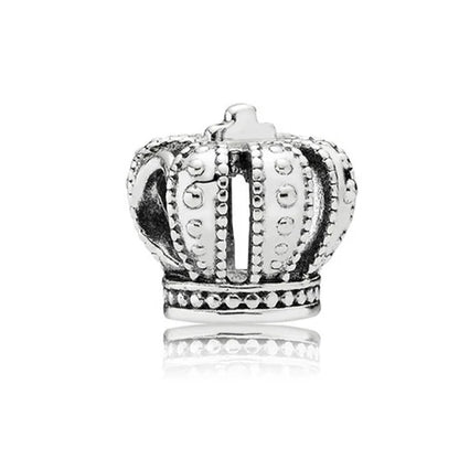The New 925 Sterling Silver Charm Mother's Day Queen Crown Gift Box Fits Women Jewelry With Original Bracelet Accessories