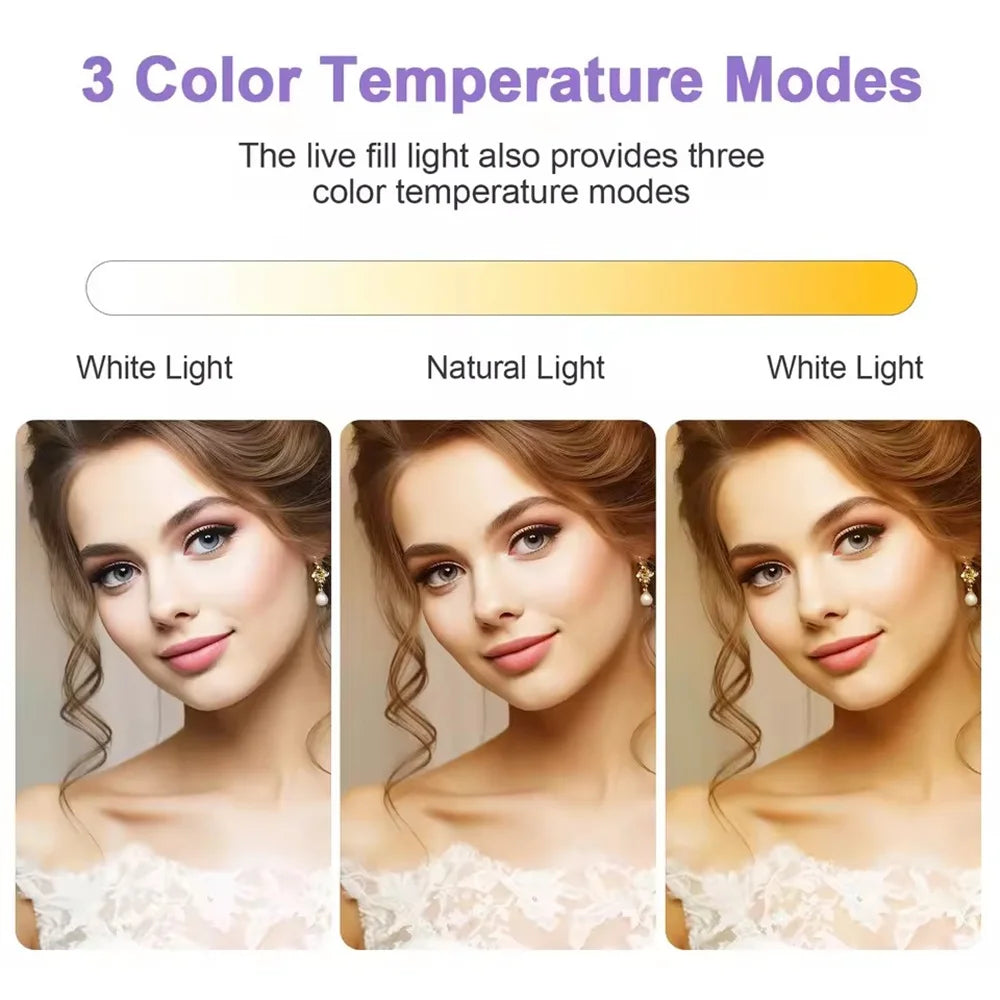 MEUYAG 11 Inch 2700K-6500K LED Panel Light Photographic Lighting Portable Video Fill Light for Photography Shooting