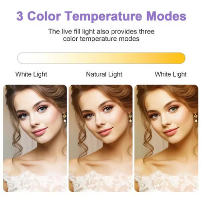 MEUYAG 11 Inch 2700K-6500K LED Panel Light Photographic Lighting Portable Video Fill Light for Photography Shooting