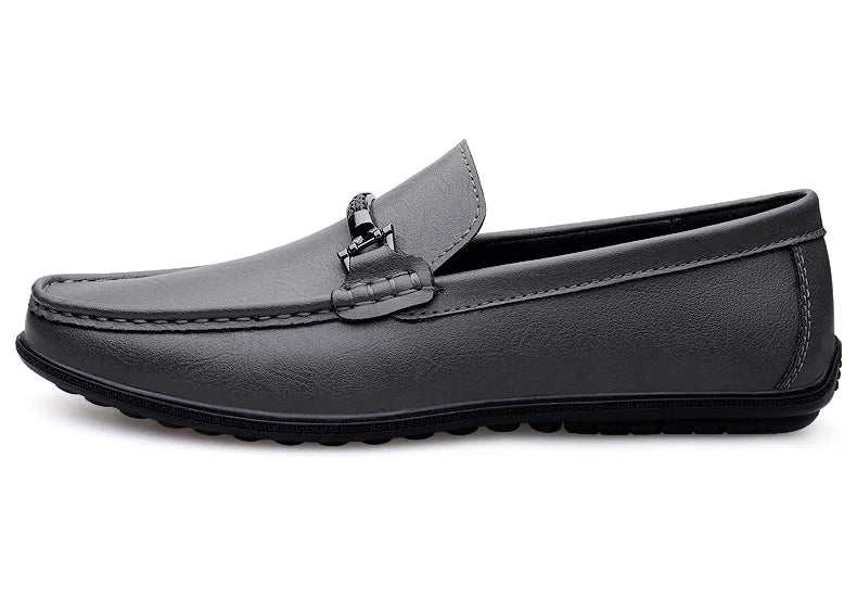 Men Loafers Slip on White Leather Shoes Casual Fashion Luxury Shoes Designer Italian Brand Loafer Moccasins Four Seasons