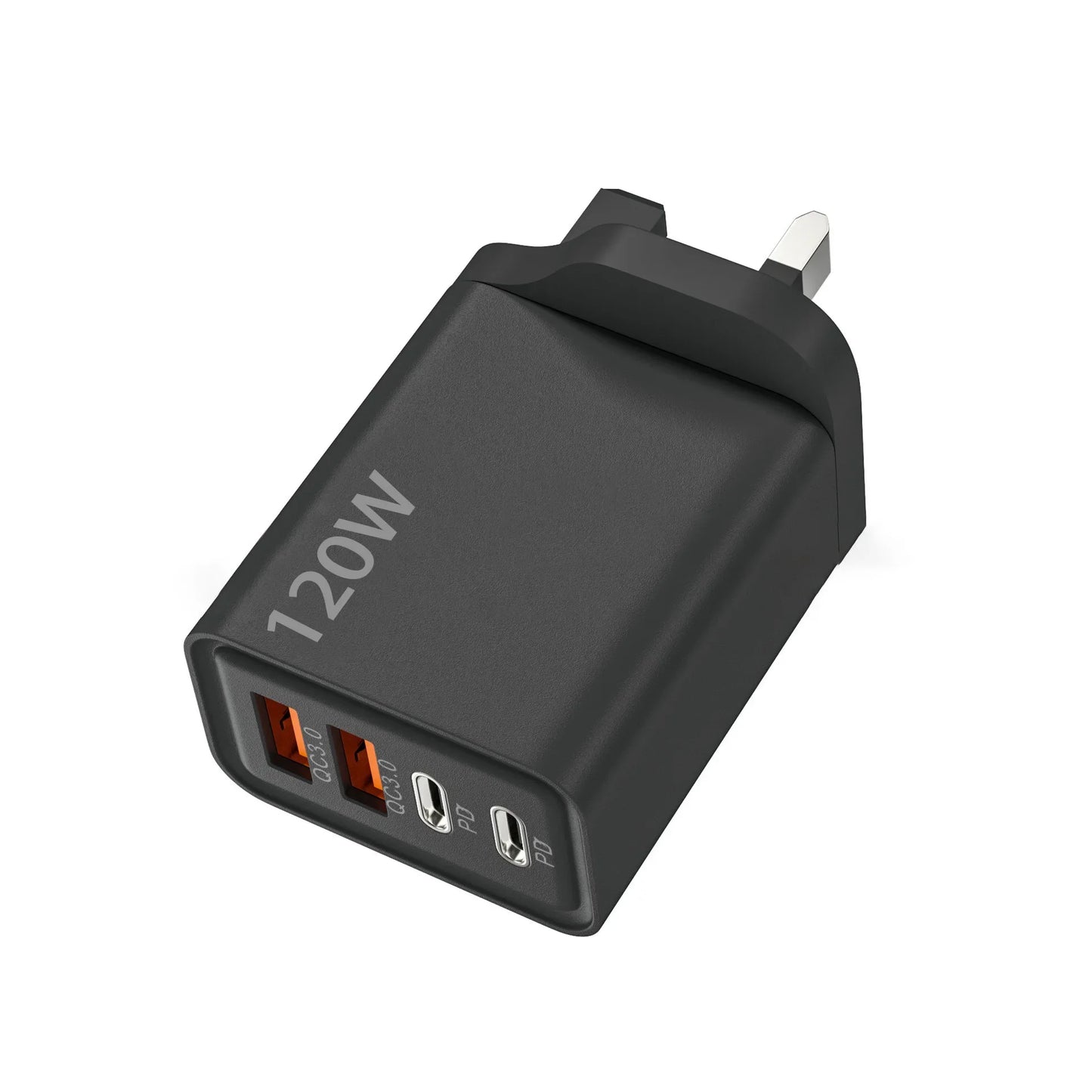 High Speed Charger 120W 4 Ports USB C Desktop Charger Fast PD Charging Station Universal Power Adapter For iPhone Samsung Tablet