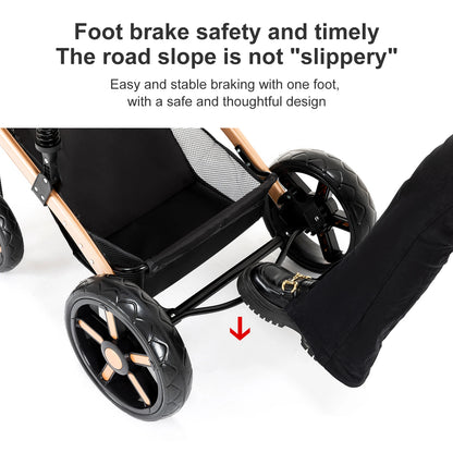 Baby Stroller 3 in 1 stroller lightweight strollers  Baby Carriage mutifunction strollers Baby newborn stroller mother kids