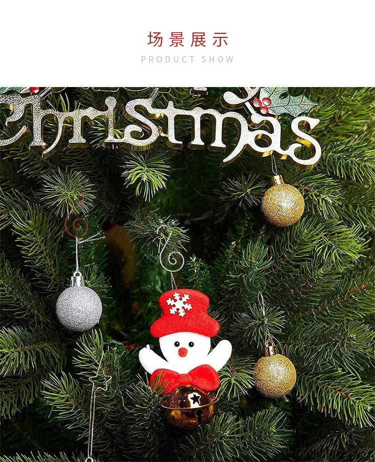 20pcs/bag Christmas Ornaments Metal S-Shaped Hooks Holder Christmas Tree Ball Pendant Hanging Decorations Home Navidad New Year