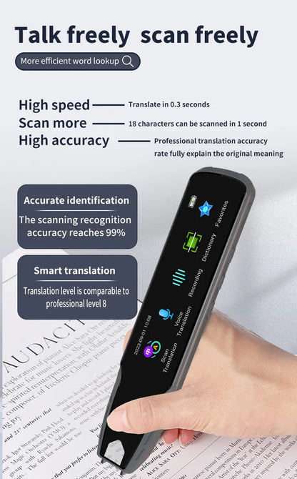 Handheld Multilingual Translation Pen With Touchscreen Offline Scan For Translation Pen Multi-language / ScanningDictionary Pen