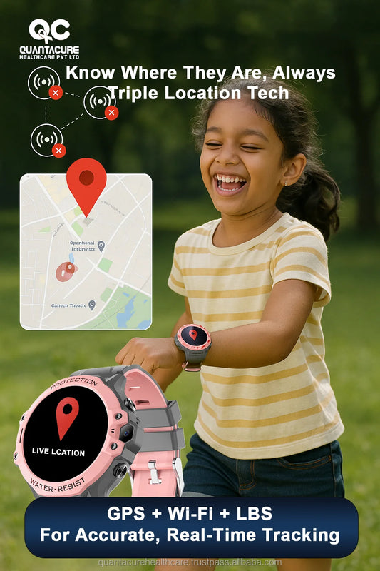 2025 QC K14 Kids 4G GPS Smartwatch 700mAh Super Battery IP68 Video Call Answer Call SOS Voice Chat Tracker WiFi LBS Sleep