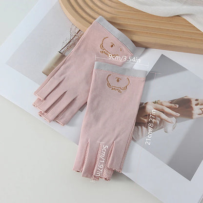 1 Pair Anti UV Nail Gloves UV Gel Shield Glove Fingerless Manicure Nail Art Tools LED Lamp Nails Dryer Radiation Hand nail tools