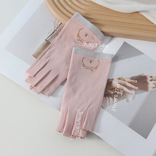 1 Pair Anti UV Nail Gloves UV Gel Shield Glove Fingerless Manicure Nail Art Tools LED Lamp Nails Dryer Radiation Hand nail tools