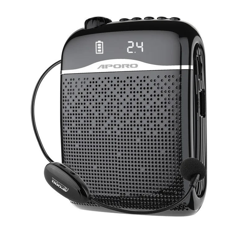 20W 2.4G Wireless / Wired Voice Amplifier Microphone Bluetooth 5.0 SpeakerTeacher School Tour Guide Portable FM Radio Megaphone