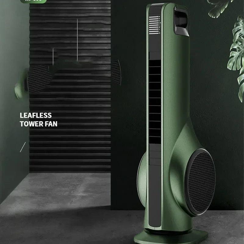 Portable 220v Leafless Electric Fan Tower Air Conditioning Fan Bedroom Silent Remote Control Indoor Purification Air Circulation