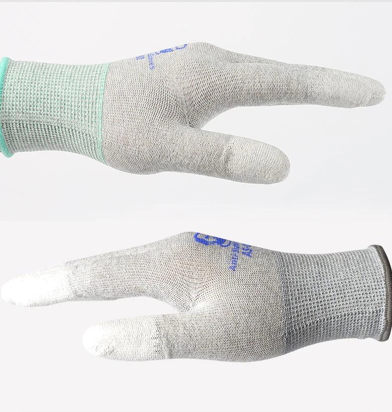 MECHANIC AS-02 Anti-static Gloves PU Coating Fibre Non-Slip Electricity Proof For Electronic Work Protective Gloves L/M size
